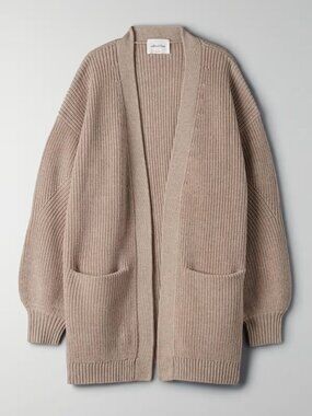 Aritzia Wilfred Free Unwind Cardigan Women's S Color Cinder Pink Rose